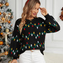 Christmas sweater loose Christmas knit sweater