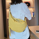 Women’s casual canvas dumpling shoulder bag