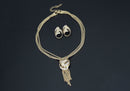 Fashion Necklace Bracelet Earrings Ring Jewelry Set