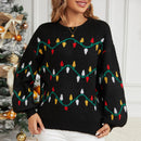 Christmas sweater loose Christmas knit sweater