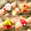 Christmas Decorative Plush Pop Bracelets for Kids, Creative Holiday Gifts and Party Favors for Kindergarten Christmas Celebrations