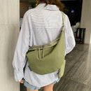 Women’s casual canvas dumpling shoulder bag