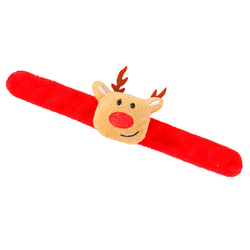Christmas Decorative Plush Pop Bracelets for Kids, Creative Holiday Gifts and Party Favors for Kindergarten Christmas Celebrations