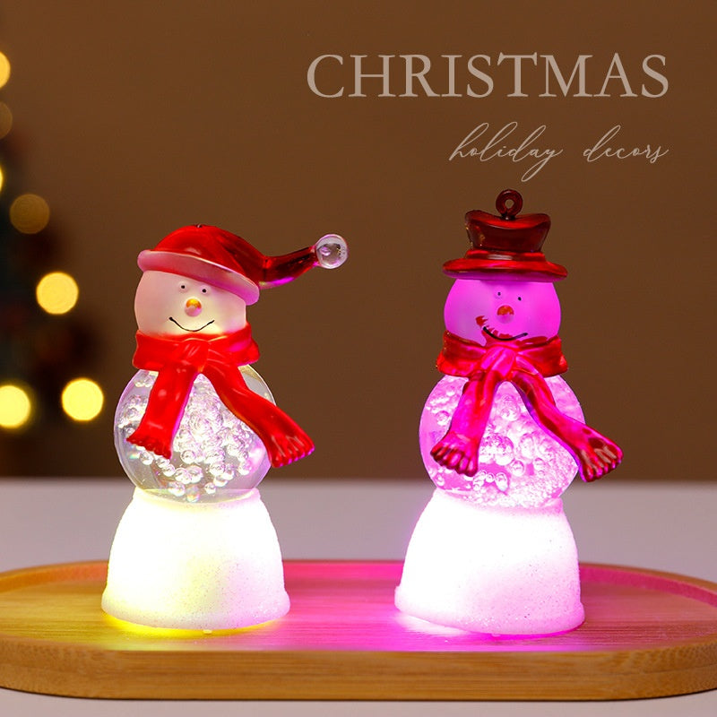 Glowing Christmas Snowman Creative Ornament Christmas Decoration
