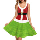 Christmas sleeveless vest dress for children