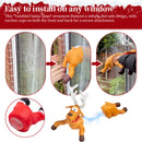 3D Animated Santa Window Decoration for Christmas, Festive Home Party Decor