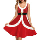Christmas sleeveless vest dress for children