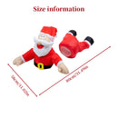 3D Animated Santa Window Decoration for Christmas, Festive Home Party Decor