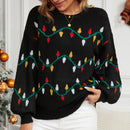 Christmas sweater loose Christmas knit sweater