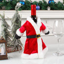 Christmas red wine set, Christmas dress wine bottle set, Christmas dress wine bottle decoration